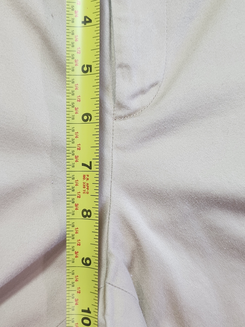 Lauren Ralph Lauren Womens Khaki Beige Chino Pants Sz 10 Cotton Stretch Straight - Picture 11 of 12